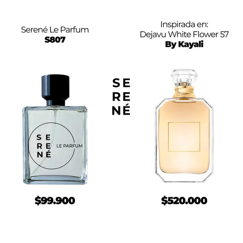 Serené S807 Inspirada en Dejavu White Flower 57 By Kayali (Kit 50 ML)