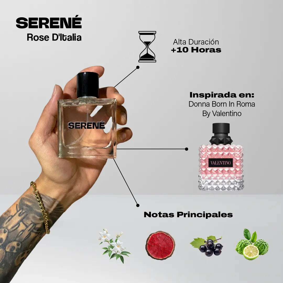 Serené Le Parfum S240 Inspirada Valentino Donna Born In Roma By Valentino (Kit 50 ml)