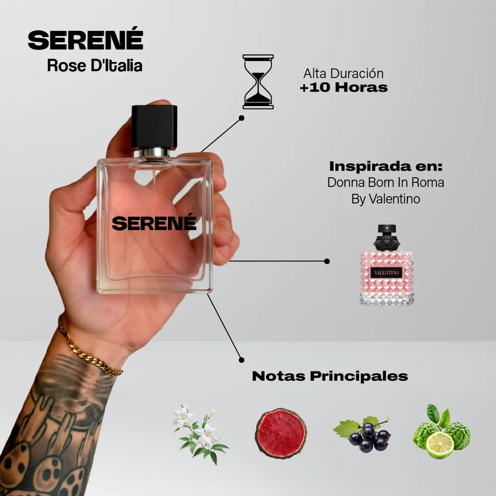 Serené Le Parfum S240 Inspirada Valentino Donna Born In Roma By Valentino — vista 2