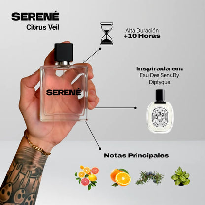Serené Le Parfum S858 Inspirado en: Eau Des Sens By Diptyque