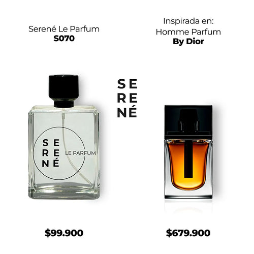 Serené S070 Inspirada en Homme Parfum By Dior (Kit 50 ml)