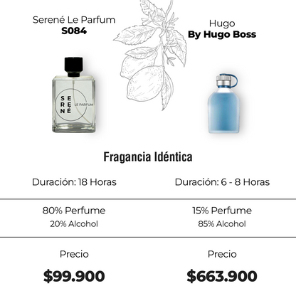 Serené Le Parfum S084 - Inspirada en Hugo por Hugo Boss