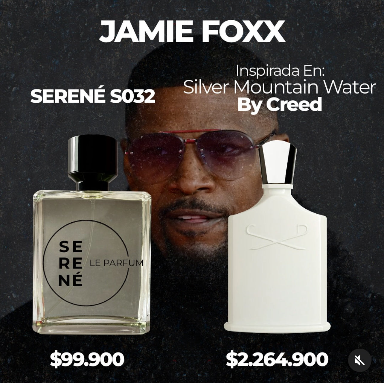 Serené Le Parfum S032 - Inspirada en Silver Mountain Water By Creed (Jamie Foxx)