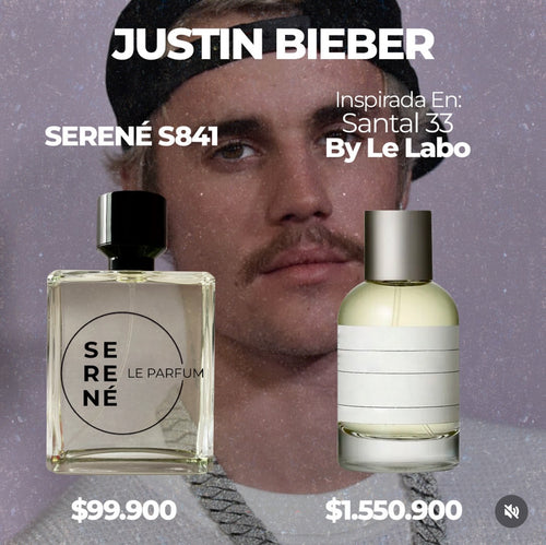 Serené Le Parfum S841 Inspirada en Santal 33 By Le Labo (Justin Bieber)