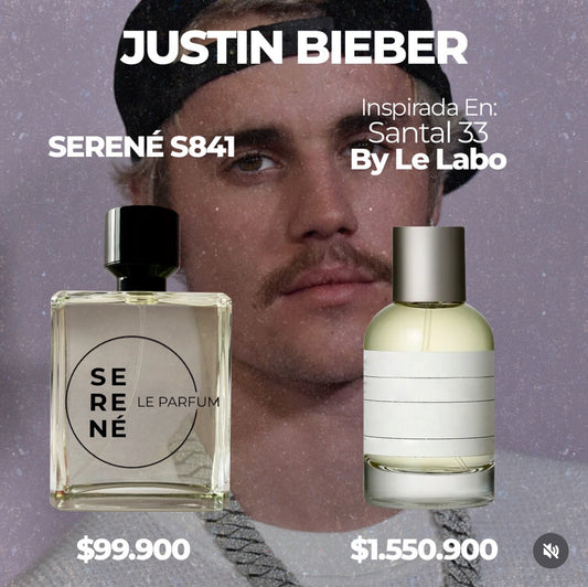 Serené Le Parfum S841 Inspirada en Santal 33 By Le Labo (Justin Bieber)