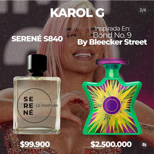 Serené Le Parfum S840 Inspirada en Bond No. 9 By Bleecker Street (Karol G)