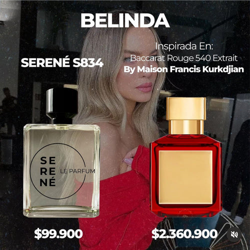 Serené S834 Inspirada en Baccarat Rouge 540 Extrait By Maison Francis Kurkdjian (Belinda)