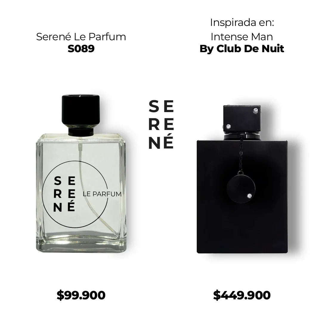 Serené Le Parfum S089 Inspirada en Intense Man 50 ml (La Bestia Negra) By Club De Nuit (Kit 50 ml)