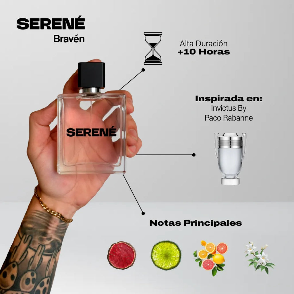 Serené Le Parfum S034 - inspirada en Invictus por Paco Rabanne — vista 2