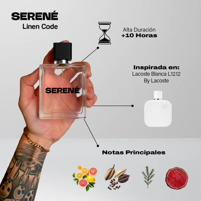 Serené Le Parfum S057 - Inspirada en Lacoste Blanca L12.12 por LaCoste