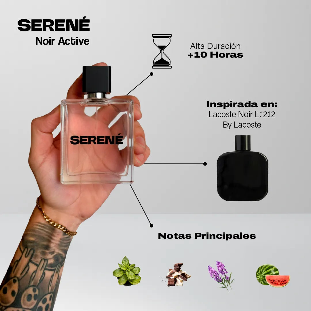 Serené Le Parfum S059 - Inspirada en Lacoste Noir L. 12.12