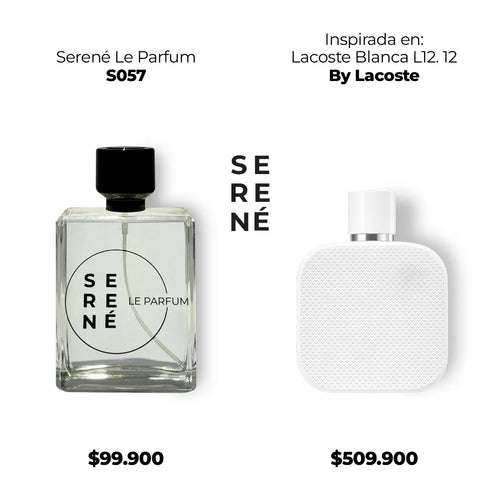 Serené Le Parfum S057 - Inspirada en Lacoste Blanca L12.12 por LaCoste