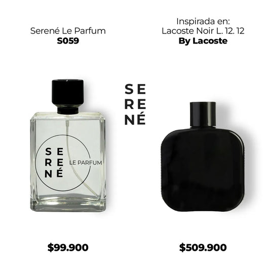 Serené Le Parfum S059 - Inspirada en Lacoste Noir L. 12.12