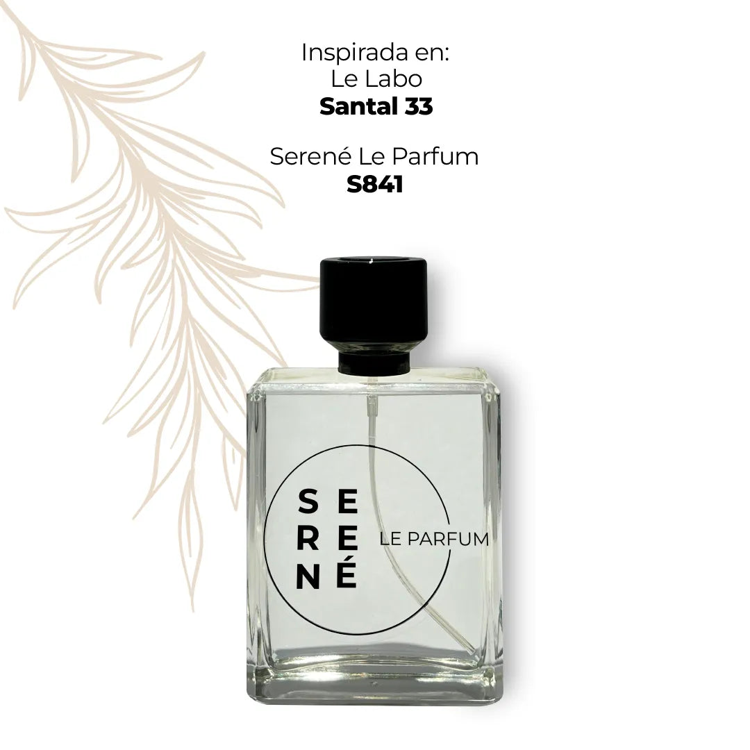 Serené Le Parfum S841 Inspirada en Santal 33 By Le Labo (Kit 50 ml)