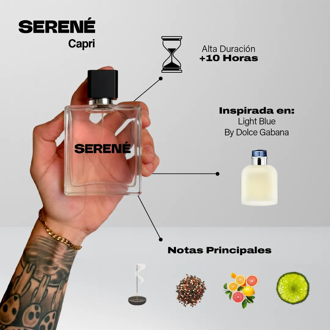 Serené Le Parfum S076 - Inspirada en Dolce & Gabana Light Blue por D&G