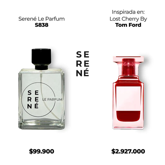 Serené S838 Inspirada en Lost Cherry By Tom Ford (Kit 50 ml)