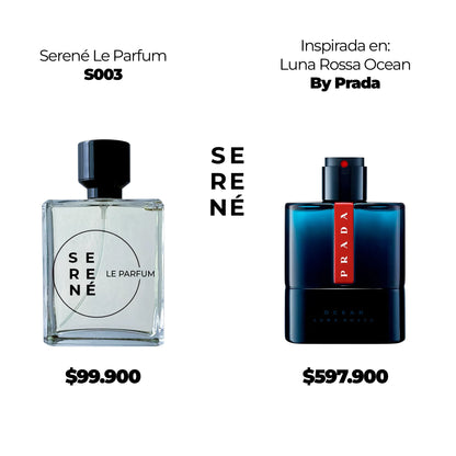 Serené S003 Inspirada en Luna Rossa Ocean By Prada (Kit 50 ML)