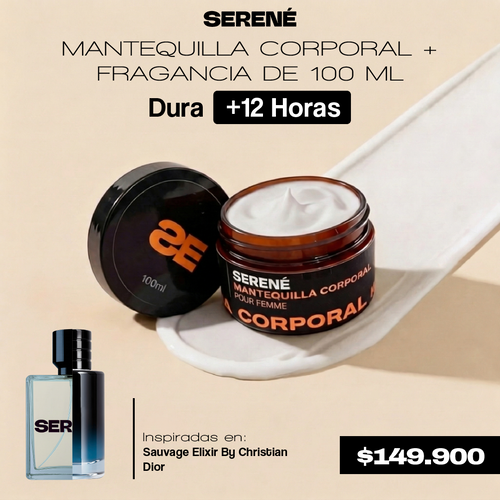 Mantequilla + Fragancia de 100 ml Inspiradas en Sauvage Elixir By Christian Dior