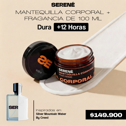 Mantequilla + Fragancia de 100 ml Inspiradas en Silver Mountain Water By Creed