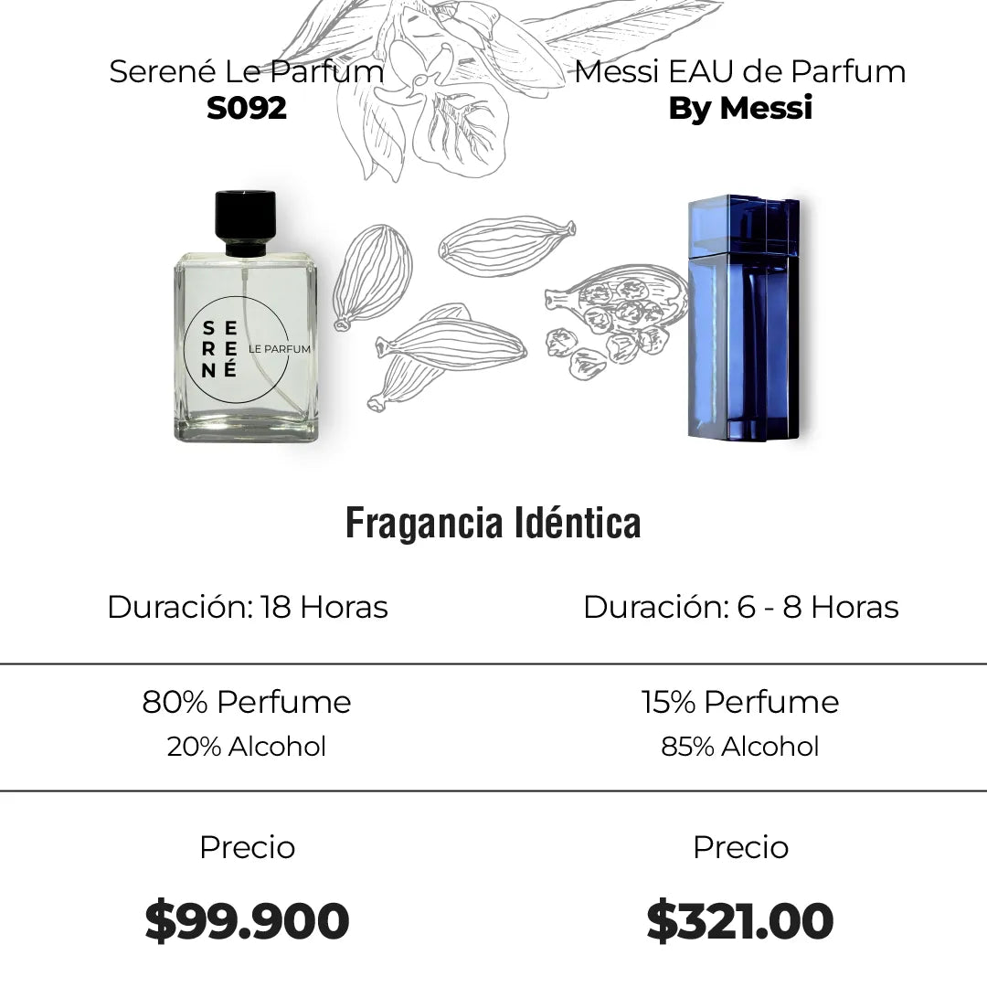 Serené Le Parfum S092 - Inspirada en Messi EAU de Parfum By Messi