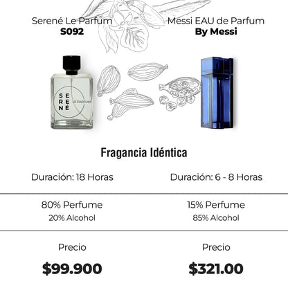 Serené Le Parfum S092 - Inspirada en Messi EAU de Parfum By Messi