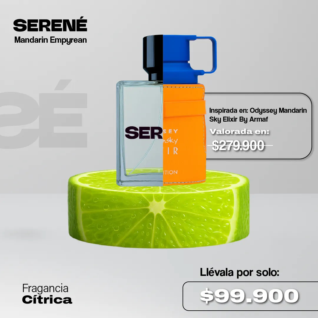 Serené Mandarin Empyrean Inspirada en Odyssey Mandarin Sky Elixir By Armaf
