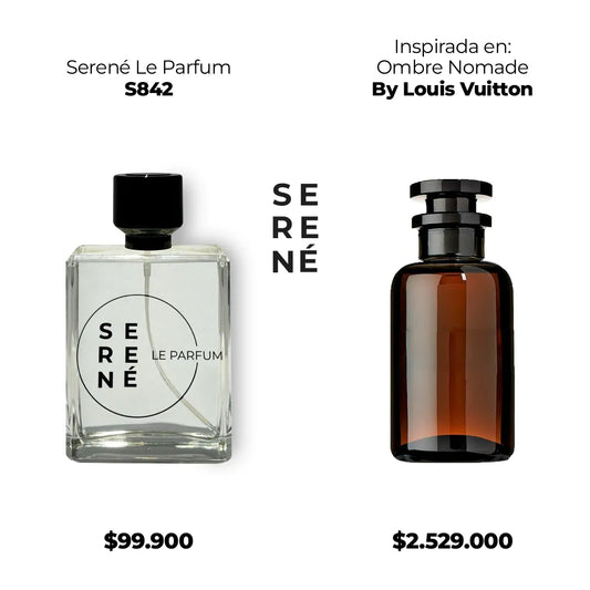 Serené Le Parfum S842 Inspirada en Ombre Nomade By Louis Vuitton (Kit 50 ml)