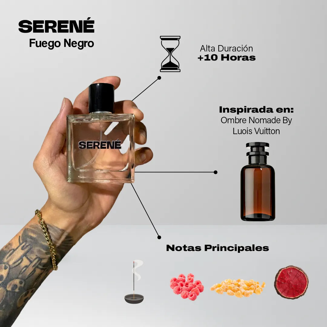Serené Le Parfum S842 Inspirada en Ombre Nomade By Louis Vuitton (Kit 50 ml)