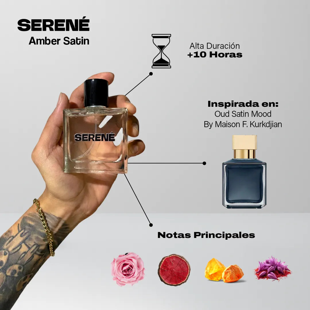 Serené S835 Inspirada en Oud Satin Mood By Maison Francis Kurkdjian (Kit 50 ml)