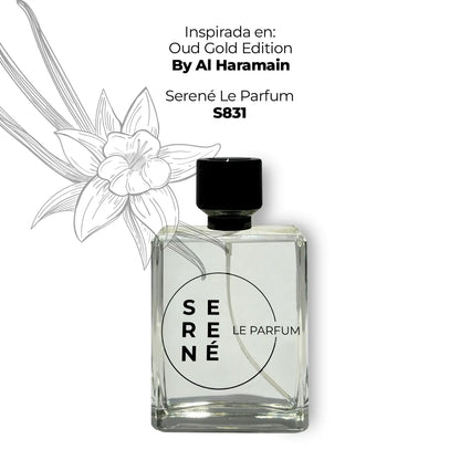Serené Le Parfum S831 - Inspirada en Amber Oud Gold Edition por Al Haramain