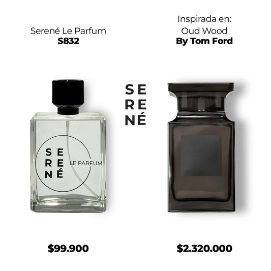 Serené Le Parfum S832 - Inspirada en Oud Wood por Tom Ford (Kit 50 ml)