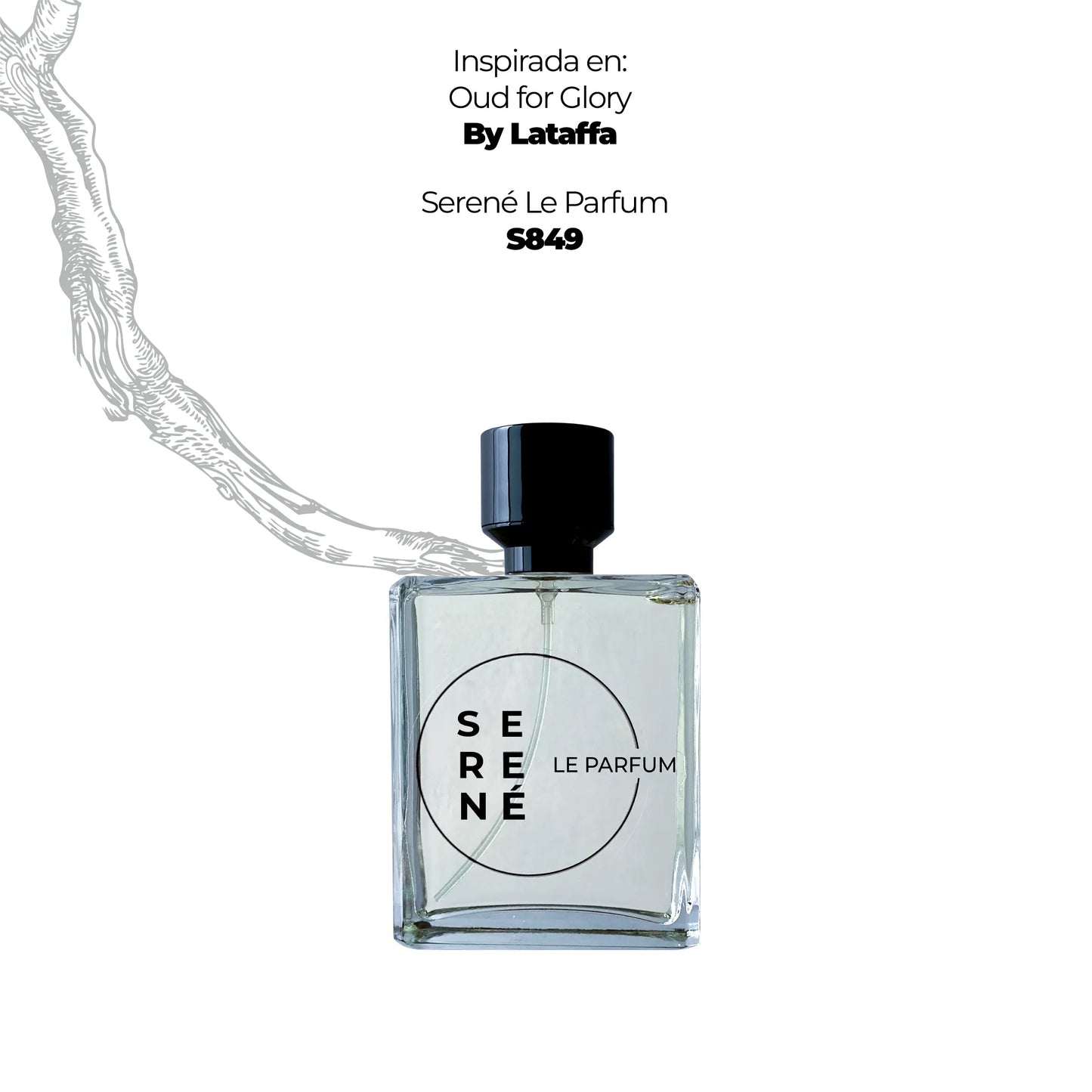 Serené Le Parfum S849 Inspirada en Bade'e al Oud For Glory By Lataffa