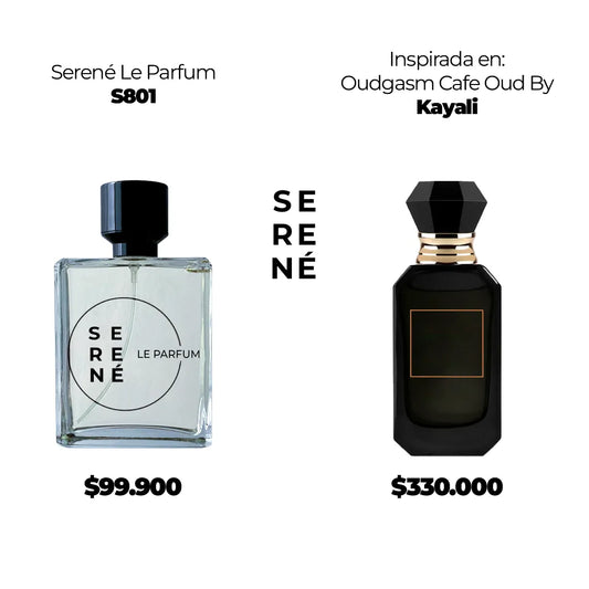 Serené S801 Inspirada en Oudgasm Cafe Oud By Kayali (Kit 50 ML)