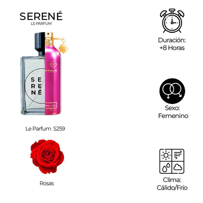 Serené Le Parfum S259 Inspirada en Roses Musk By Montale