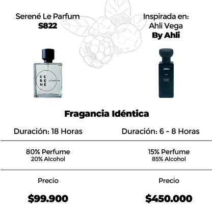 Serené Le Parfum S822 Inspirada en Vega By Ahli