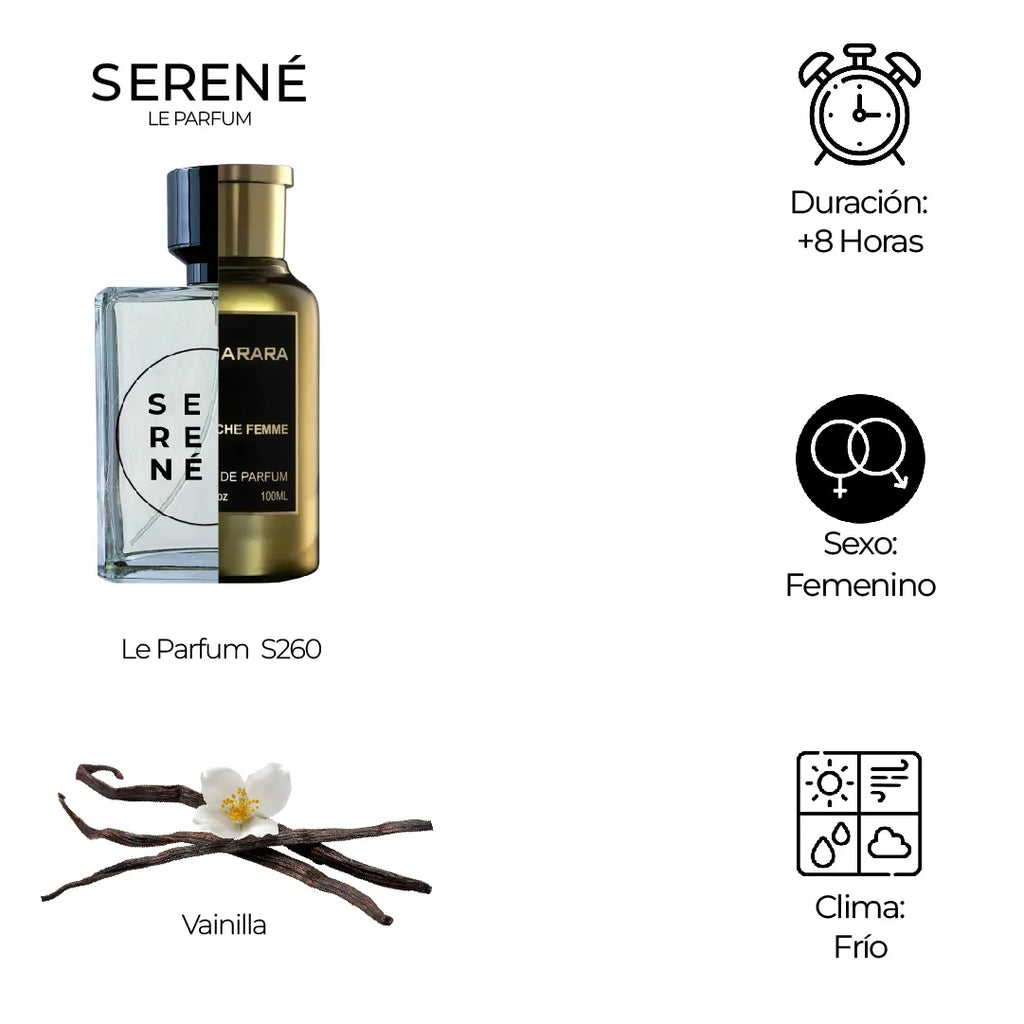 Serené Le Parfum S260 Inspirada en Niche Femme By Bharara — vista 2