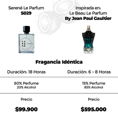 Serené Le Parfum S029 Inspirada en Le Beau Le Parfum By Jean Paul Gaultier