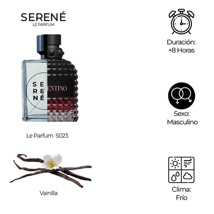 Serené Le Parfum S023 Inspirada en Uomo Born In Roma Intense By Valentino
