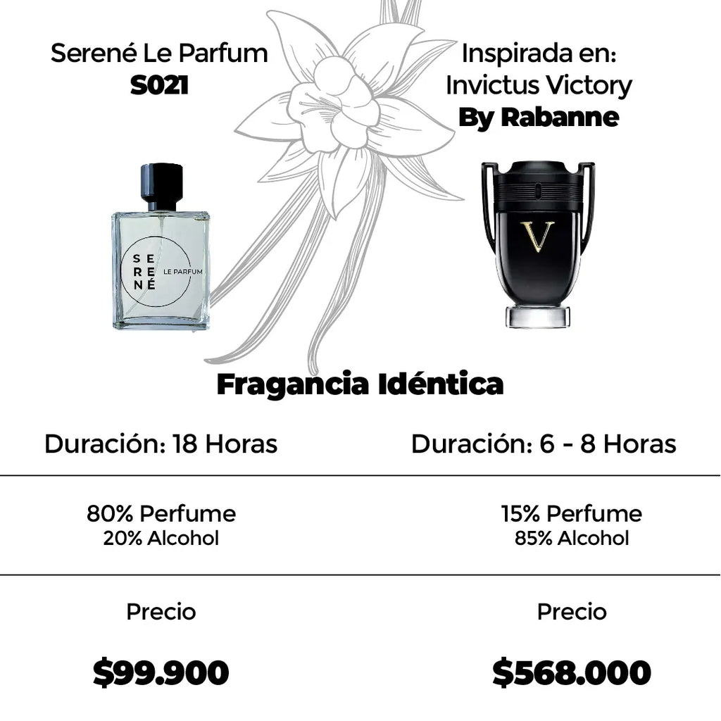 Serené Le Parfum S021 Inspirada en Invictus Victory By Paco Rabanne — vista 3