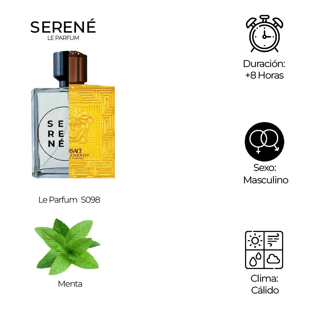 Serené Le Parfum S098 Inspirada en Eros Energy By Versace