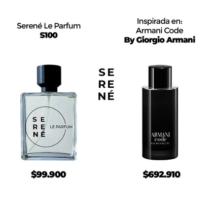 Serené Le Parfum S100 Inspirada en Armani Code By Giorgio Armani