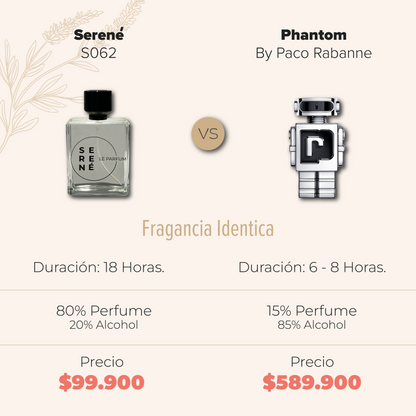 Serené Le Parfum S062 - Inspirada en Phantom por Paco Rabanne