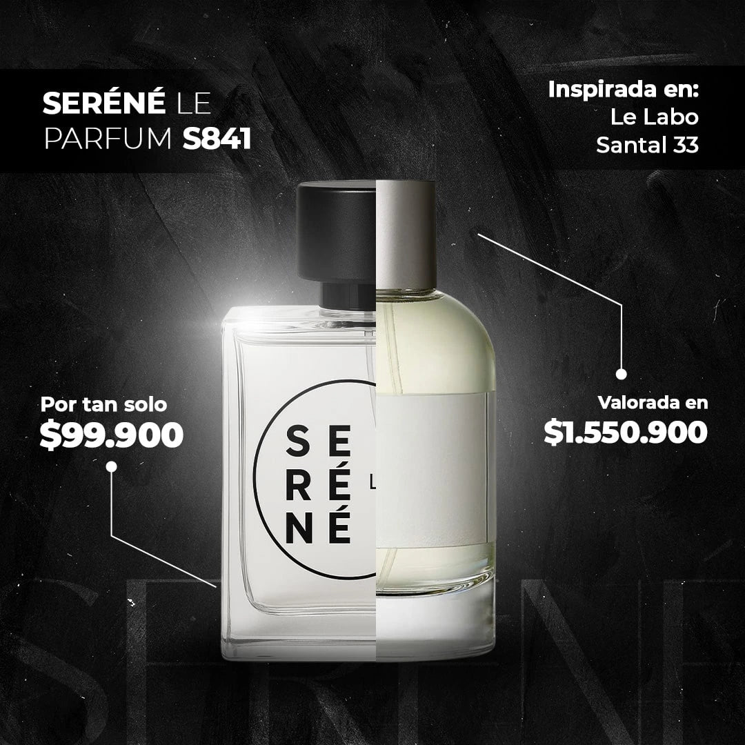 Serené Le Parfum S841 Inspirada en Santal 33 By Le Labo (PROMO 120)