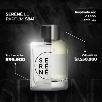 Serené Le Parfum S841 Inspirada en Santal 33 By Le Labo (PROMO 120)