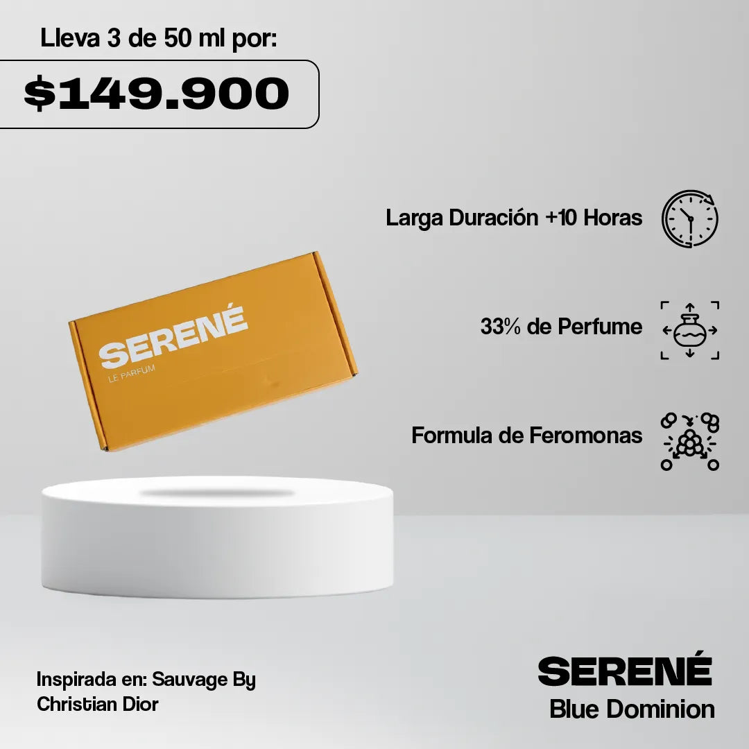 Serené Le Parfum S011 Inspirada en Sauvage Dior By Christian Dior (Kit 50 ML)