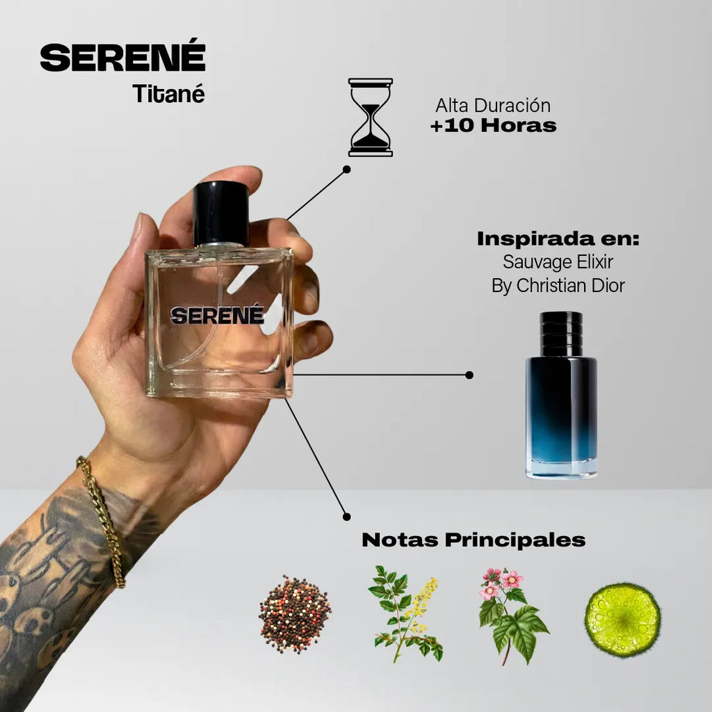 Serené Le Parfum S030 -  inspirada en Sauvage Elixir por Christian Dior (Kit 50 ml) — vista 2