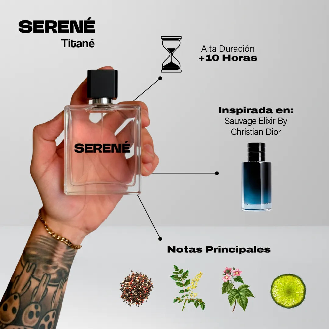 Serené Le Parfum S030 -  inspirada en Sauvage Elixir por Christian Dior