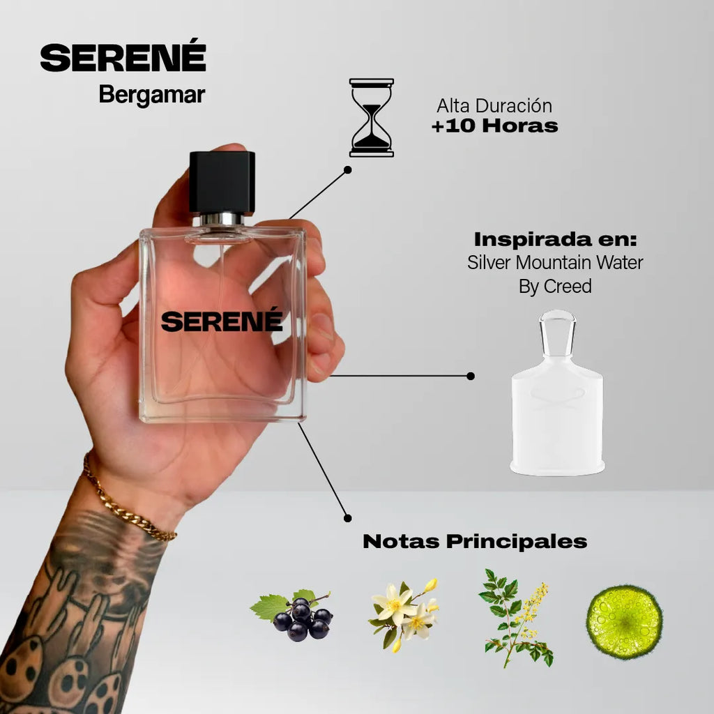 Serené Le Parfum S032 - Inspirada en Silver Mountain Water By Creed — vista 2
