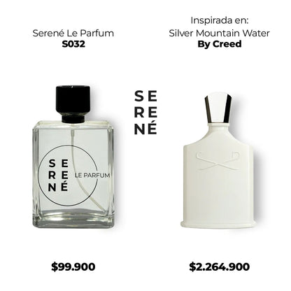 Serené Le Parfum S032 - Inspirada en Silver Mountain Water por Creed