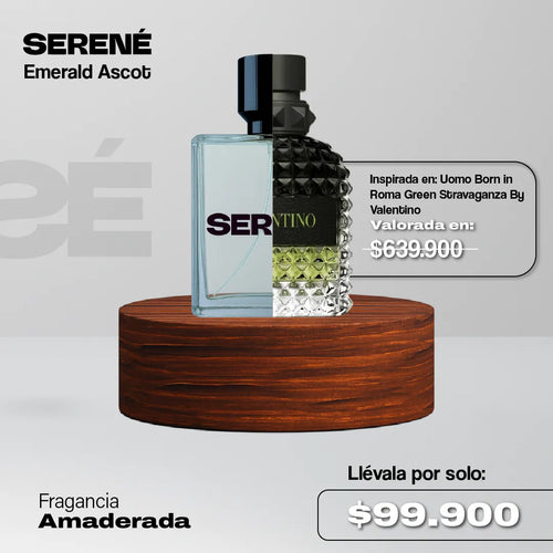 Serené Emerald Ascot Inspirado en Uomo Born in Roma Green Stravaganza By Valentino